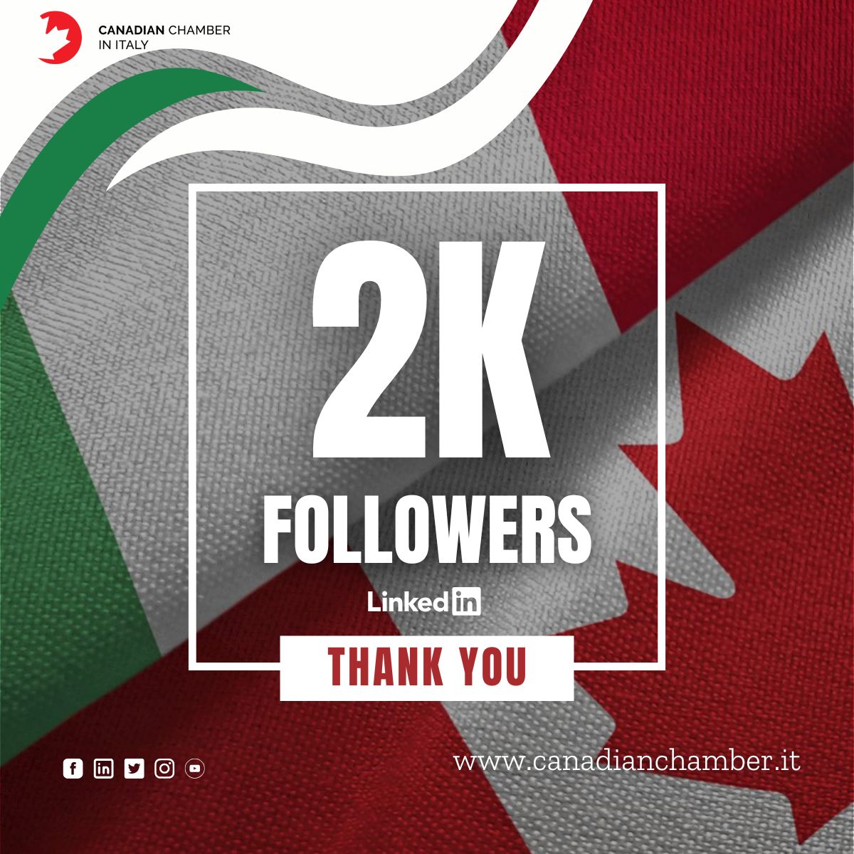 Our LinkedIn page has just surpassed 2,000 followers!
This milestone reflects the growing interest in the mission of the Canadian Chamber in Italy.
Stay tuned canadianchamber.it
#Italy #Canada.