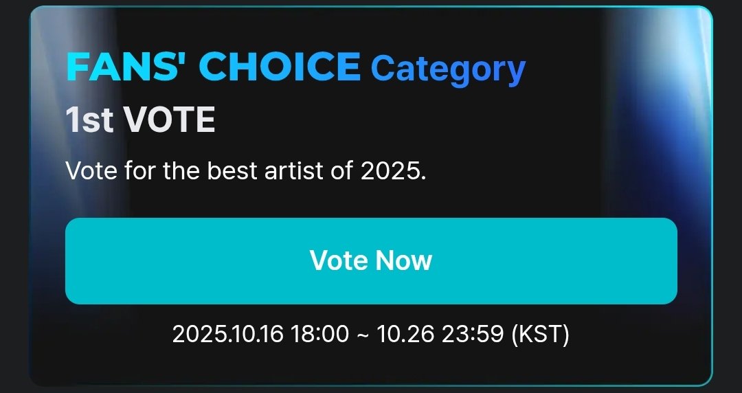 01Btsxarmy1's tweet photo. [🗳] MAMA 2025

Fans' Choice 1st vote starts! Jin &amp; j-hope are nominated!

🔸️90% Mnet Plus (can select up to 3 artists/device/day)
🔗: https://t.co/3DBJQyxDXF
🔸️10% X (1 post/account/day)

🎯: TOP 20

⏰️: Reset at 12AM KST
📅: ~Oct. 26, 11:59PM KST https://t.co/FduFiuR9az