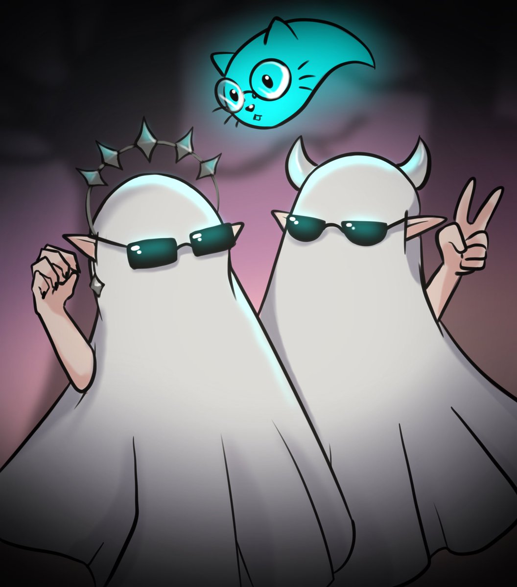 GoddessJLP's tweet image. 👻 Ghost Trend with sis