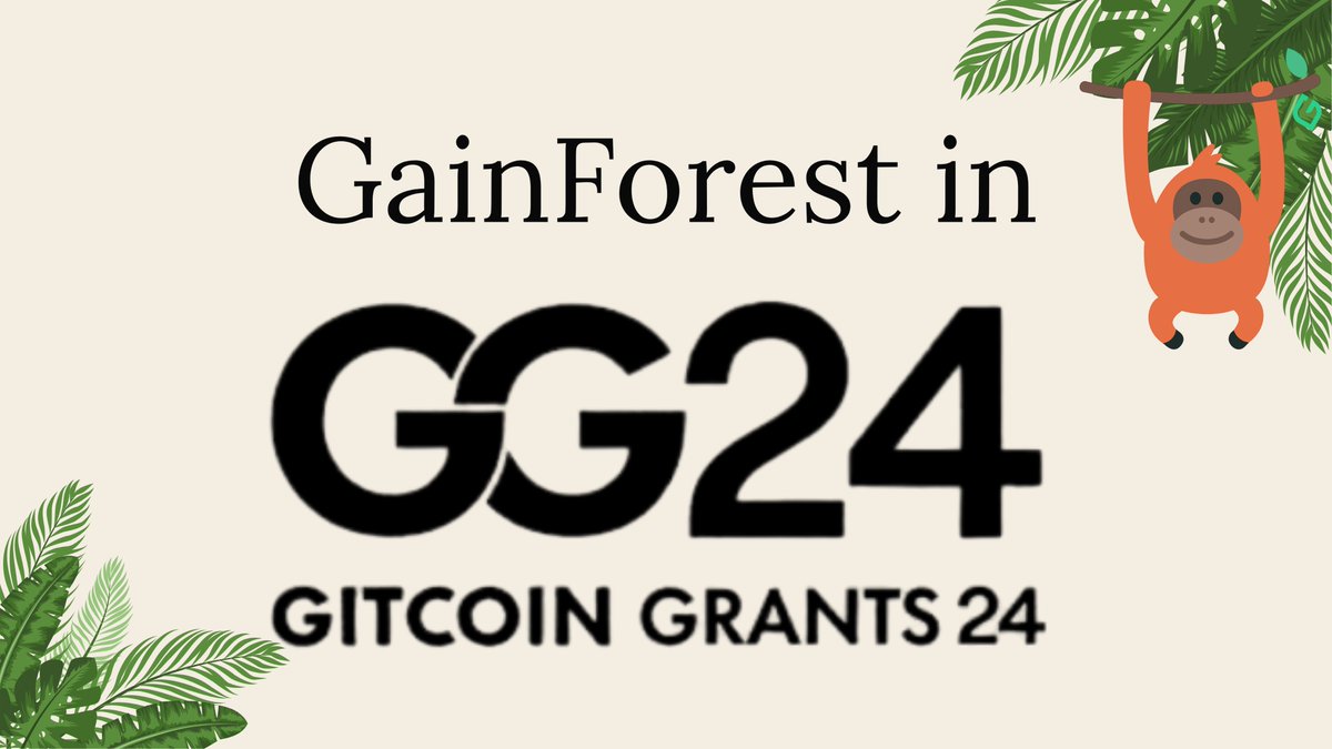 🥳 <a href="/GainForestNow/">GainForest.Earth</a> got accepted to the QF round in GG24: Interop Standards, Infra &amp; Analytics. Please consider supporting  our work advancing the impact and nature finance infrastructure on <a href="/ethereum/">Ethereum</a> with <a href="/hypercerts/">Hypercerts Foundation</a> and AI for public goods!

giveth.io/project/gainfo…