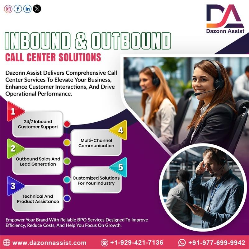 dazonn_assist's tweet image. Dazonn Assist delivers comprehensive call center services to elevate your business, enhance customer interactions, and drive operational performance.
#CallCenterSolutions #DazonnAssist #InboundSupport #OutboundSales #BPOservices #CustomerExperience