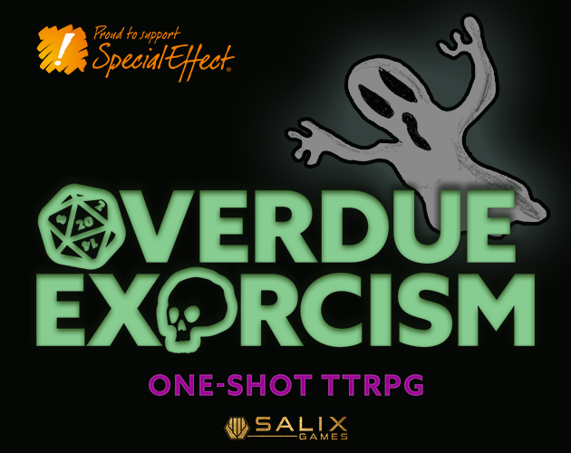 If you fancy playing the madness that is OVERDUE EXORCISM at home, you can now pick up a copy here salixgames.itch.io/overdue-exorci…
The package contains a PDF of gameplay and files for all our celebrity cameos!

Including! <a href="/sallybeaumont1/">Sally Beaumont | Remote voice actor & game writer</a> <a href="/JayBritton/">Jay Britton</a> <a href="/SafiyyaIngar/">Sabo's Top Hat 🍉</a> <a href="/CGTester/">Christopher Tester</a> <a href="/DCockle/">Doug Cockle 🐺⚔️🧸</a> AND