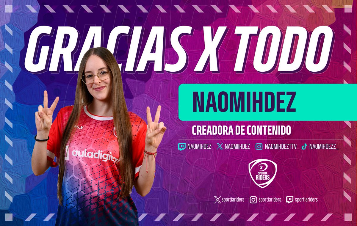 Hesports_'s tweet photo. Hoy nos despedimos no solo de una de nuestras creadoras de contenido, nos despedimos de una pieza fundamental de nuestra familia 💙
Sportia Khore te desea lo mejor en tus nuevos retos, @Naomiihdez 🫶🏻
Sportia Khore siempre será tu casa.
#SPKFamily 🏡 https://t.co/j7aBqCw8cz
