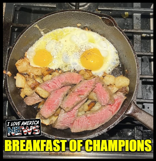 <a href="/elonmusk/">Elon Musk</a> Steak and eggs is pretty much the healthiest meal on the planet, and I will never trust anyone that says otherwise.
