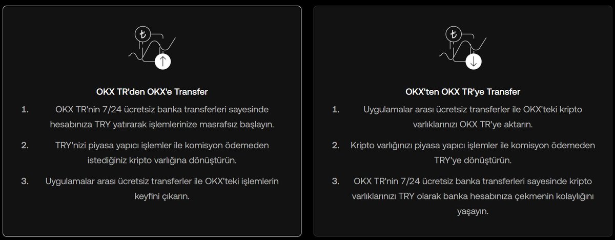 🚀OKX TR ile OKX Arası Ücretsiz Transfer!

🔹OKX - OKX TR veya OKX TR - OKX arasında UID ile transfer yapılırken bekleme süresi uygulanmaz.

 1. Adım: UID'nizi Alın

2. Adım: Ücretsiz Dahili Transferinizi Tamamlayın!

➖Detaylar: tr.okx.com/campaigns/inte…

<a href="/OKXTurkiye/">OKX TR</a>