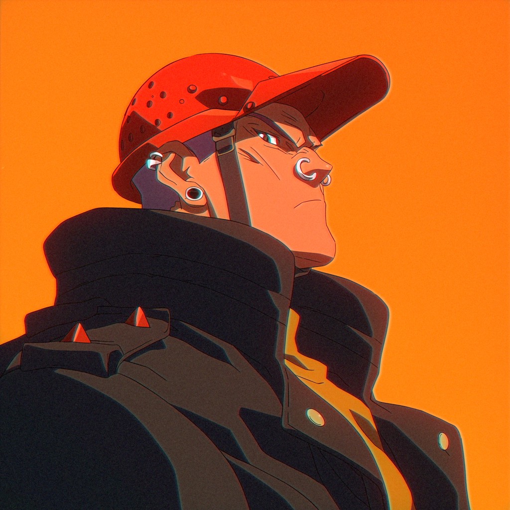 Day 14 of posting every single #Metronix by <a href="/MetropolisDEX/">Metropolis</a> until I run out of #NFTs or $S hits $100.

The collection can be found on <a href="/paint_swap/">paintswap</a> 🎨

#14/777 finally ORANGE 🧡 This guy rocks cap like I've never seen before, jewellery and really cool trench coat 🧥 over all, very