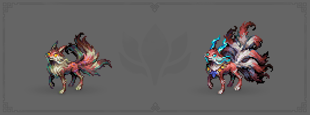 Lavapotion's tweet photo. Some foxes are just fancier than others. #pixelart https://t.co/EhQmqoMtvk
