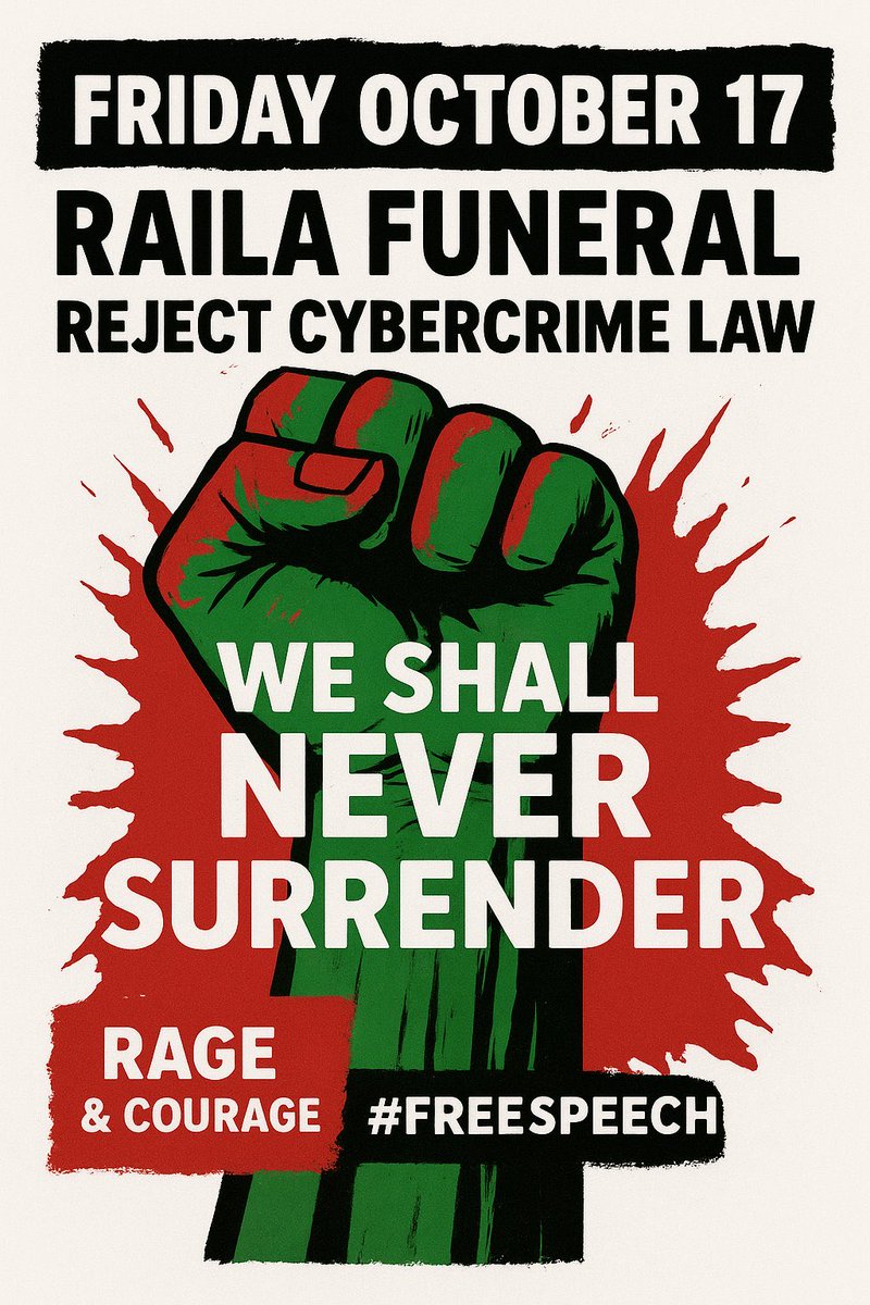 Wanjiru2027's tweet image. Kesho ni holiday , we reject the hideous laws imposed by ruto yesterday morning.
Freedom of speech cannot be gambled!!!!