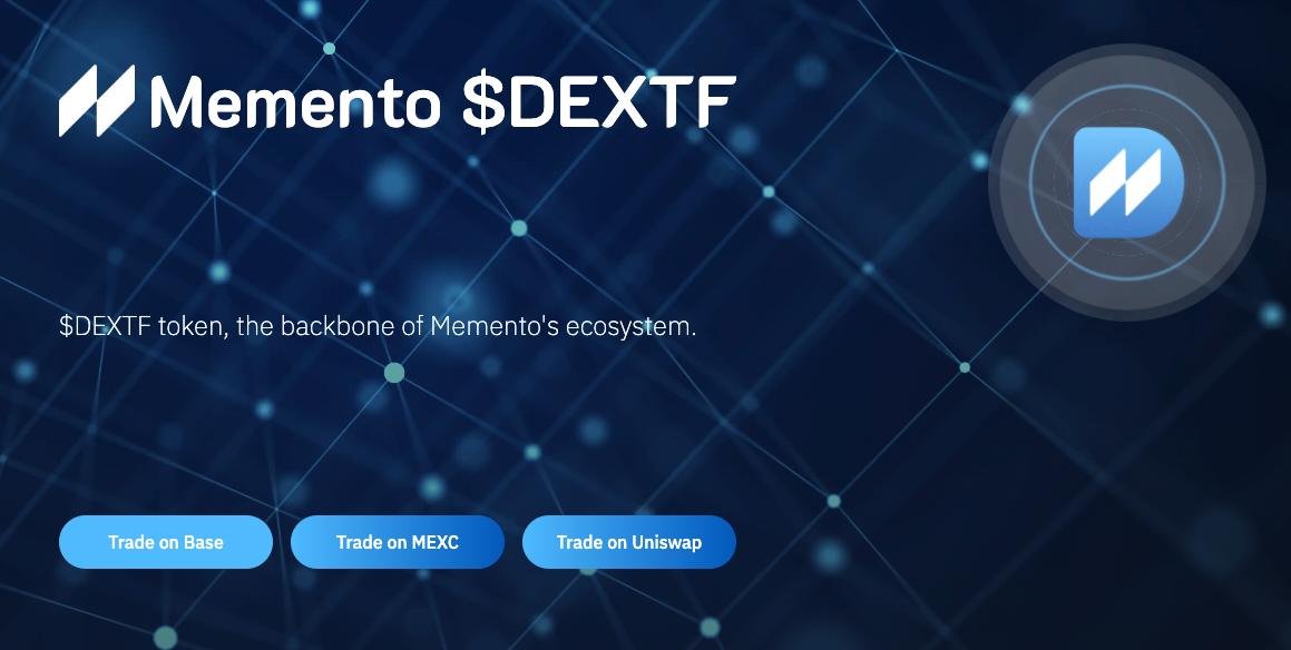 SirCRypTO14's tweet image. Memento ZK Chain IS THE #DeutscheBank 's L2 CHAIN.

$DEXTF is the backbone of the Memento's ecosystem.

@Memento_Bc will share the revenue share mechanism to DEXTF holders shortly.

How long do you think that $DEXTF will stay under $10m MC?👀

#RWA

bloomberg.com/news/articles/…