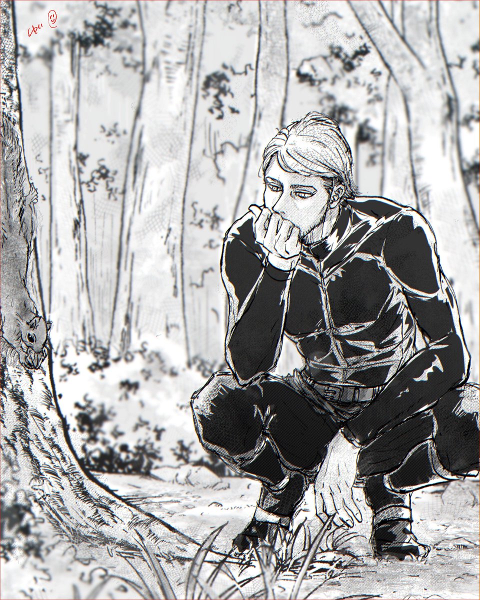 再 / Jean and squirrel 🧔🐿