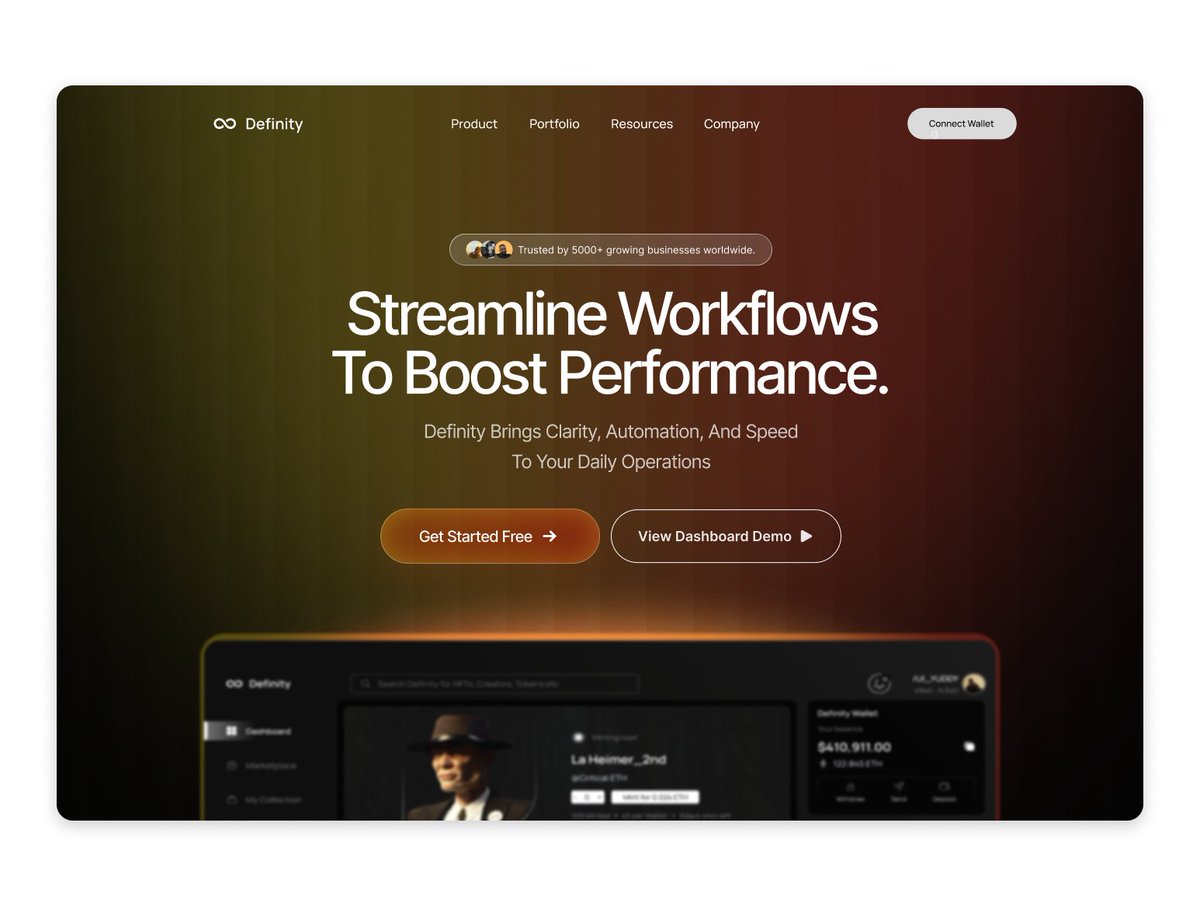 aminaak68329056's tweet image. Designed this hero section for a workflow automation.
Any thoughts?