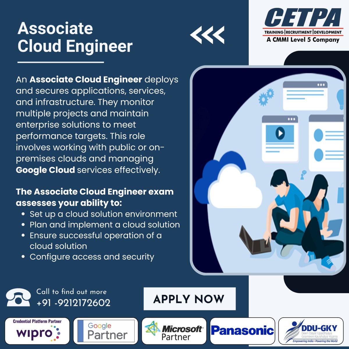 cetpainfo's tweet image. Step into the future of Cloud Technology with CETPA! Become a certified Associate Cloud Engineer and master the skills to deploy, manage, and secure cloud solutions on Google Cloud.
.
Apply Now:cetpainfotech.com/technology/mic…
.
#associatecloudengineer #googlecloudtraining #cloudcomputing