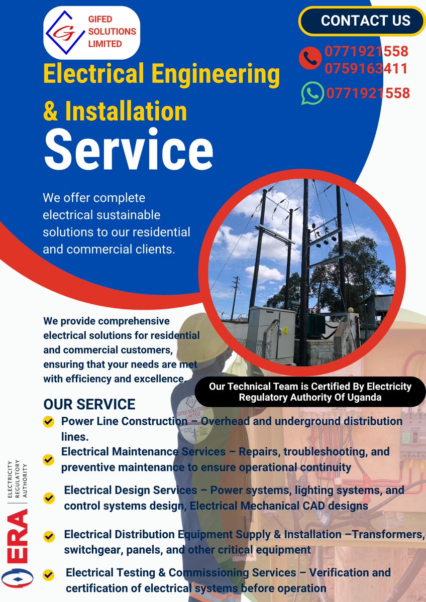 GifedLtd's tweet image. What can we do for you today
#era
#electricalproblems 
#maintenance