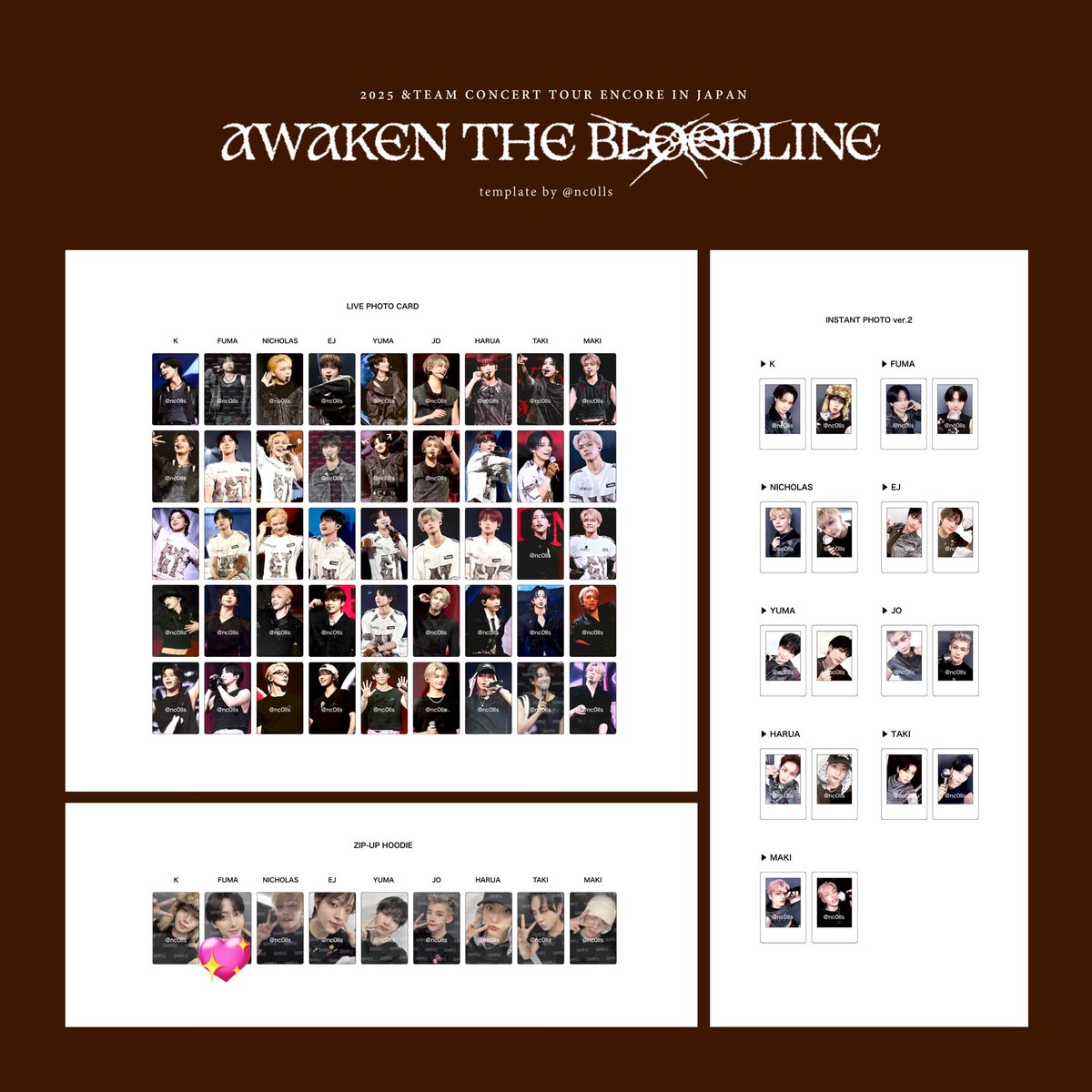 &amp;TEAM AWAKEN THE BLOODLINE アジツ トレカ チェキ フーディー 交換

【求】FUMA 画像3枚目💖

【譲】画像参照

郵送のみ
チェキKのみ1:1、その他はn:1検討いたします

#andTEAM交換 #andTEAM_交換