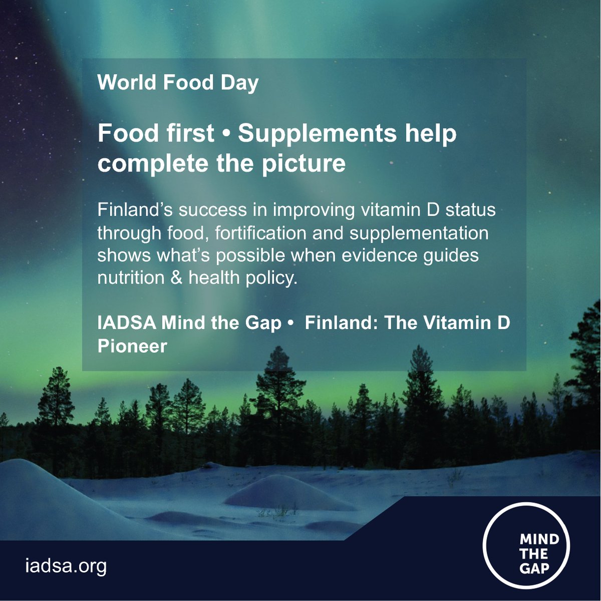 This #WorldFoodDay, IADSA recognises that good nutrition starts with food, yet even the best diets may not always provide all the nutrients people need. Finland’s experience with vitamin D shows the impact of a science-based approach.  By combining fortification and