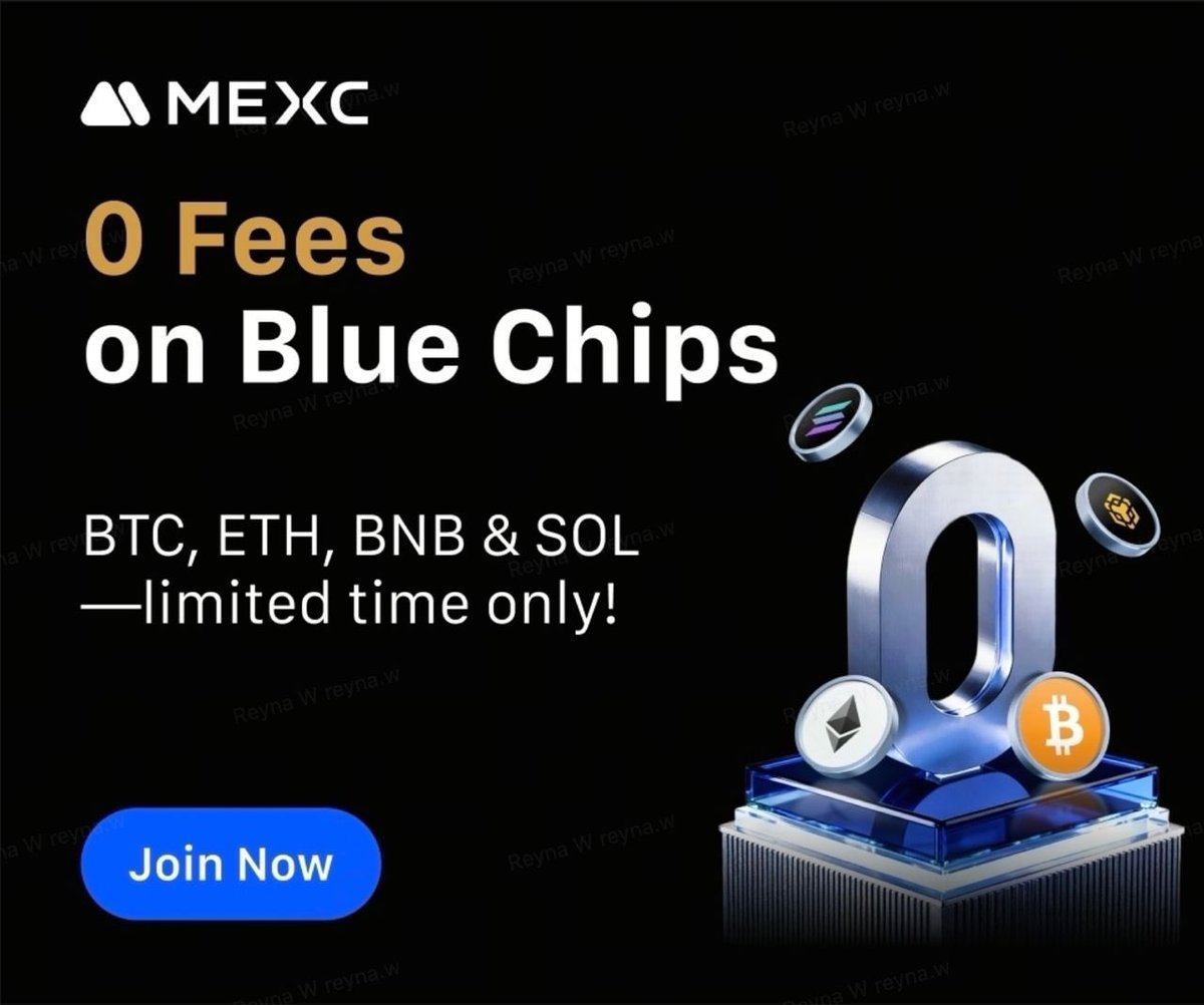 connectwithtola's tweet image. 🚨 $BTC, $ETH, $BNB and $SOL ; trade with 0 fees!
New to MEXC? Open an account here: promote.mexc.co/a/AFclTsMY
Enjoy massive rewards in MEXC’s Blue Chip Blitz campaign 🎉
🔗 Join here: mexc.co/campaigns/Blue…
🗓 Duration: Oct 15 - Nov 14.
✨ Highlights:
💸 Zero-fee futures…