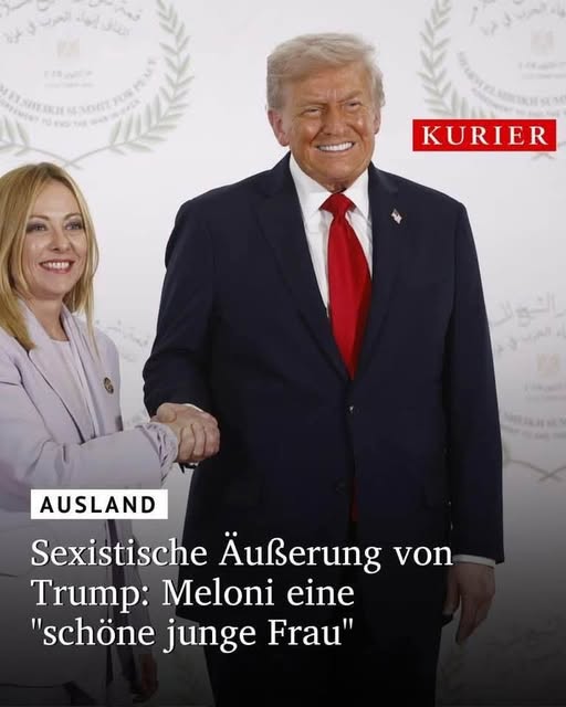 Arbeiten beim <a href="/KURIERat/">KURIER</a>  Idioten?
Was ist an der Äußerung "#Meloni ist eine schöne junge Frau" sexistisch?
#Trump
