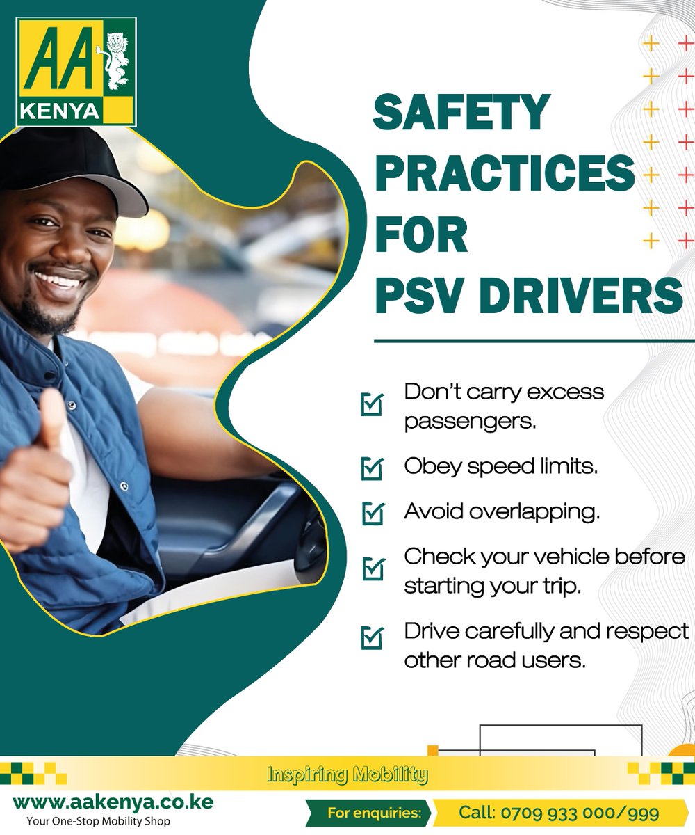 Dear PSV Drivers,
Your passengers count on you for a safe journey. Always obey speed limits, avoid overlapping, check your vehicle before every trip, and never carry excess passengers. Drive responsibly and respect other road users. Together let’s keep our roads safe.