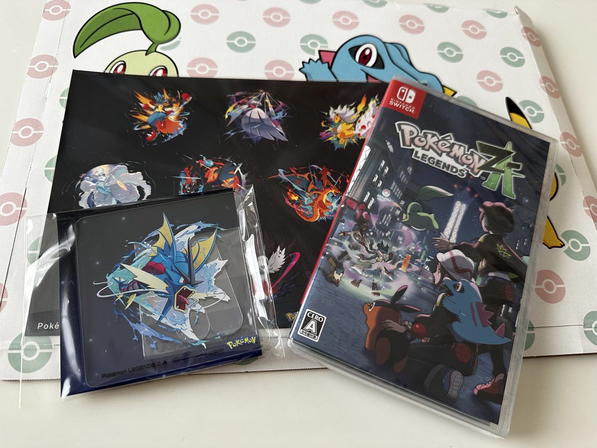 ScarletsThe's tweet image. ポカブとワニノコで迷った結果、チコリータを選んでしまいました、、、
#ポケモンレジェンズZA