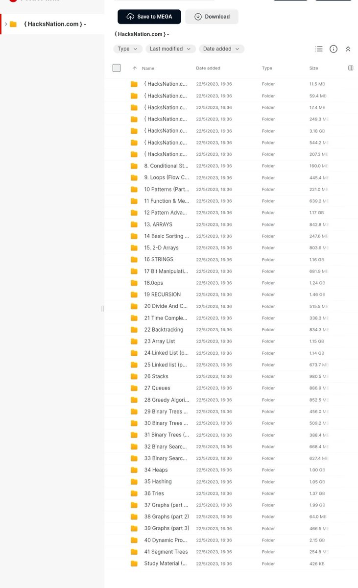 VivekVerma18_'s tweet image. I just want to study DSA with you all 🤝
So,If anyone wants complete structured DSA course with 200 leetcode patternwise questions and certificate completely free!!
U just need to
1) connect and
2)comment DSA
u get your material in your dm
#DSA #LeetCode #Connect