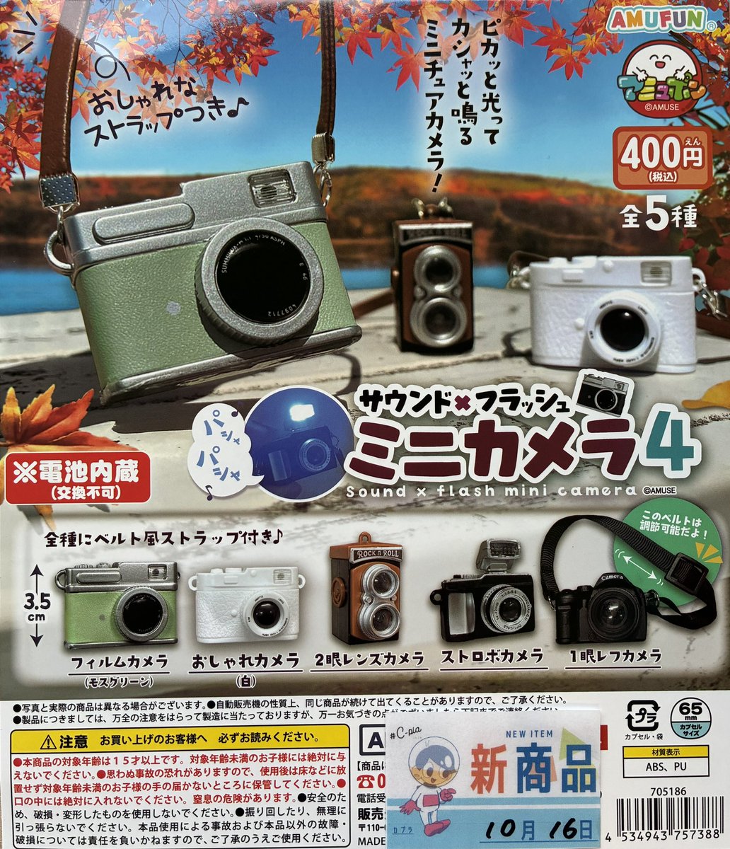 ✨本日の入荷情報①✨ 📍サウンド×フラッシュ📷ミニカメラ4 📍シュナと