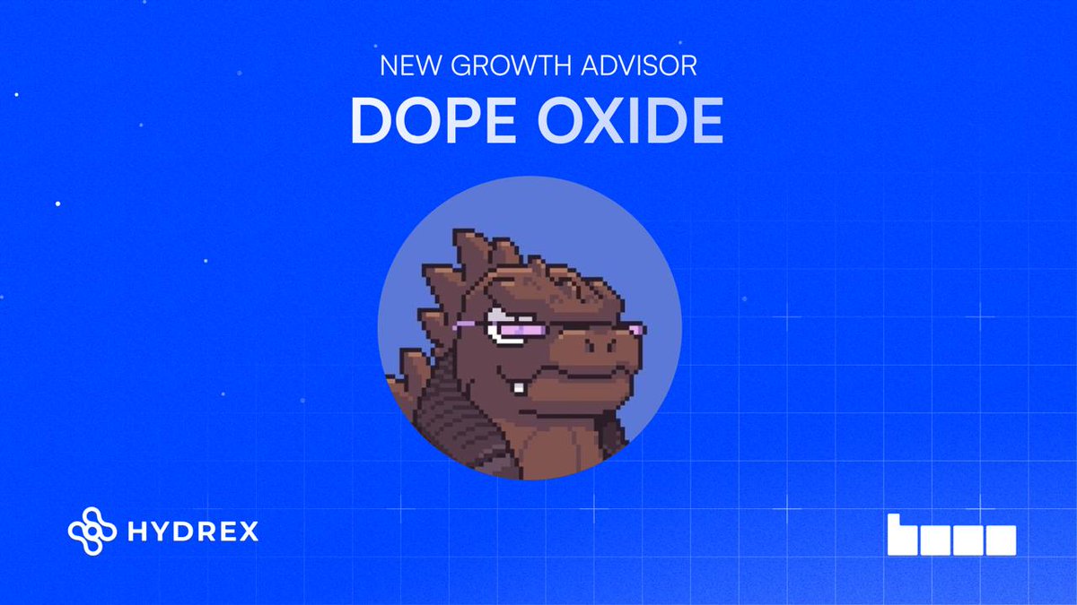 DopeOxide's tweet photo. Excited to join the team over at @HydrexFi as a Growth Advisor ⚓️

Hydrex is an upcoming ve(3,3) MetaDEX with one of the strongest flywheels on @base 

Base bringing the world onchain, and there's plenty of room for multiple liquidity hubs 🟦 https://t.co/yrzq7yqElb