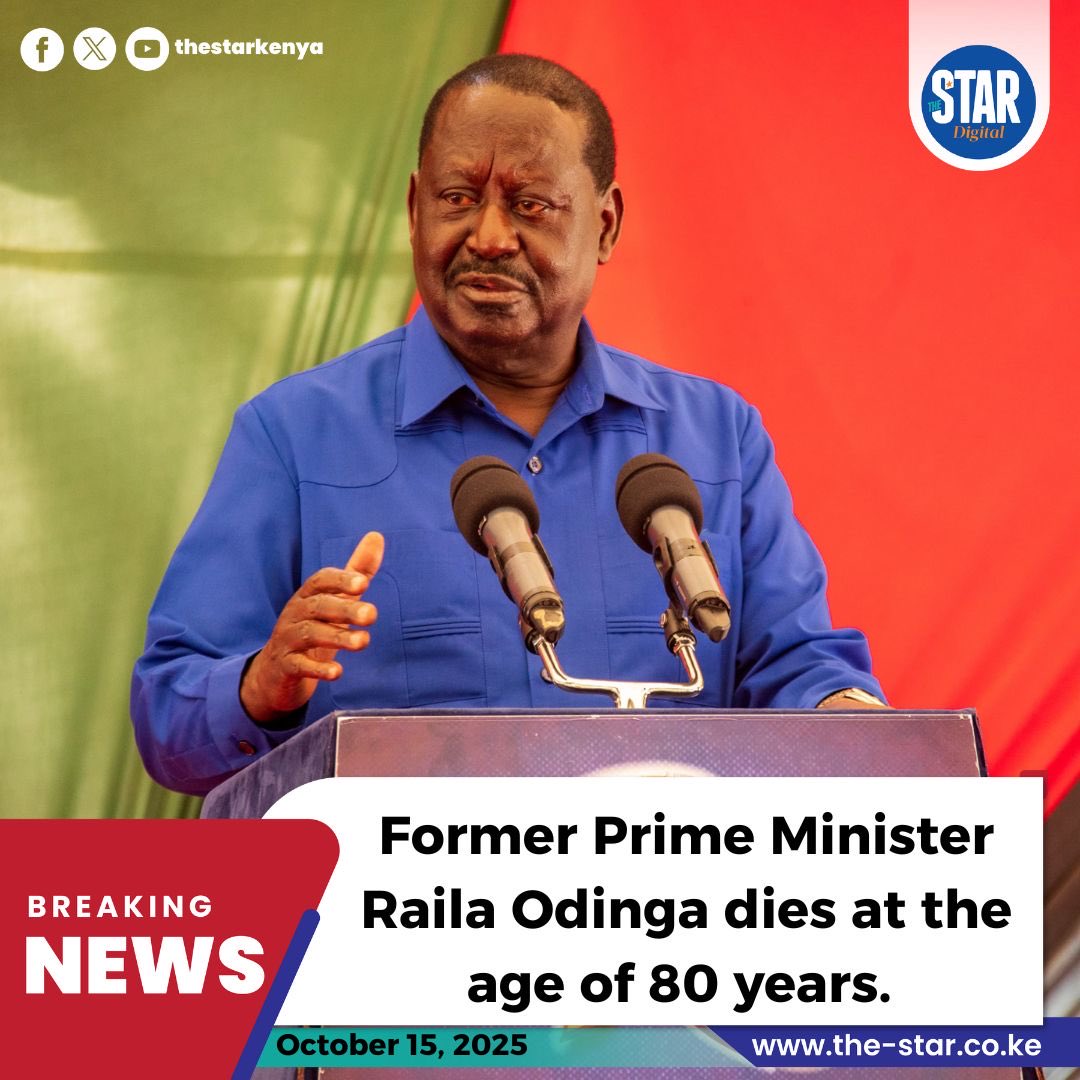 We mourn with you Kenya! 💔🕊️😇 Our condolences to the entire Odinga family. Rest in Zion President Raila Odinga. You fought a good fight for the people of Kenya great warrior. #Kenya #RailaOdinga #RIP