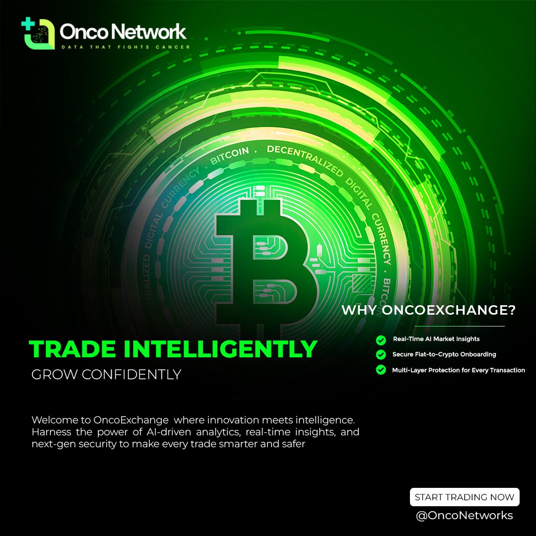 🚀 Trade smarter. Trade securely.

Experience AI-powered insights &amp; next-gen security with OncoExchange where innovation meets crypto.

#CryptoTrading #AI #Blockchain #Bitcoin #CryptoNews #Fintech #DeFi #TradingPlatform #Web3 #CryptoCommunity