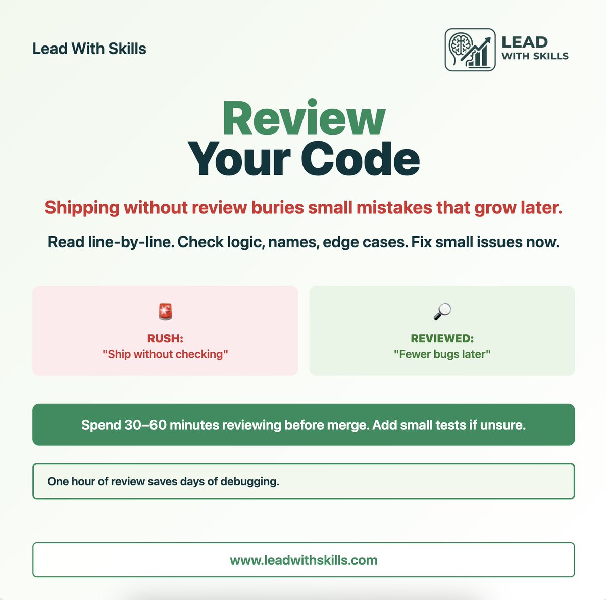 LeadWithSkills's tweet image. One task at a time. Multitasking is an illusion—focus scatters.

Pick the hardest task first. Work without distraction. Finish it.

Step by step. Small wins stack. Big results follow. Protect your flow.

#LeadWithSkills #Focus #StopMultitasking #LeadWithSkillsCourse