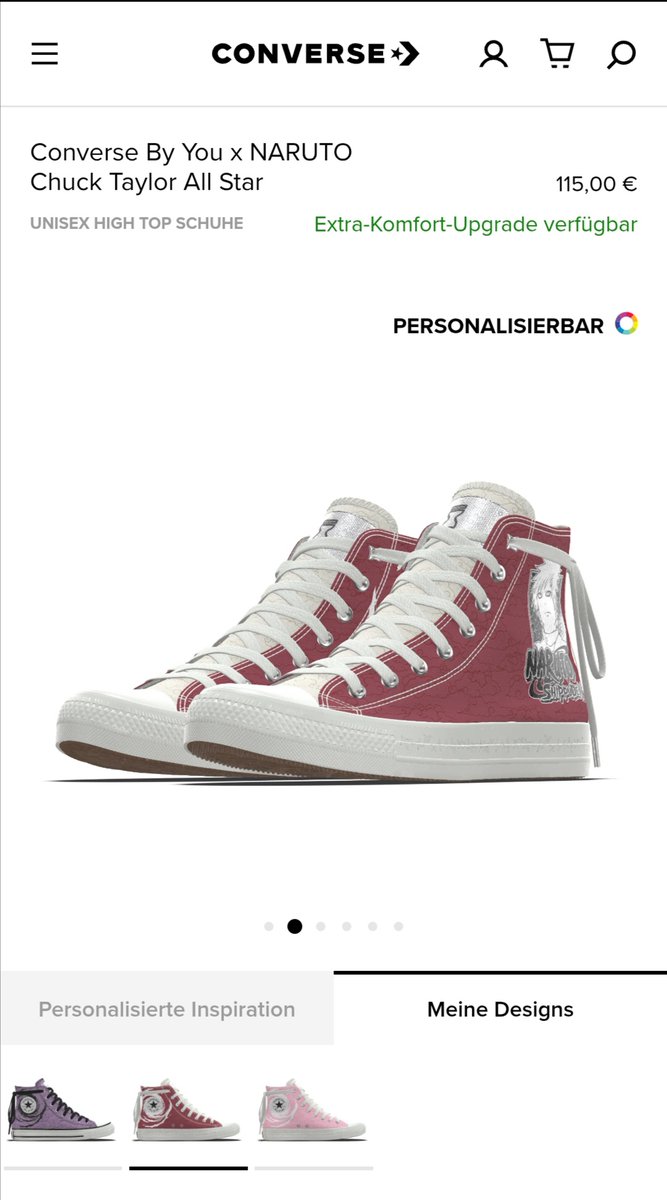 Converse has a Naruto collab again, where you can make your own designs.

Finally stepping on Sasuke and Gaara!