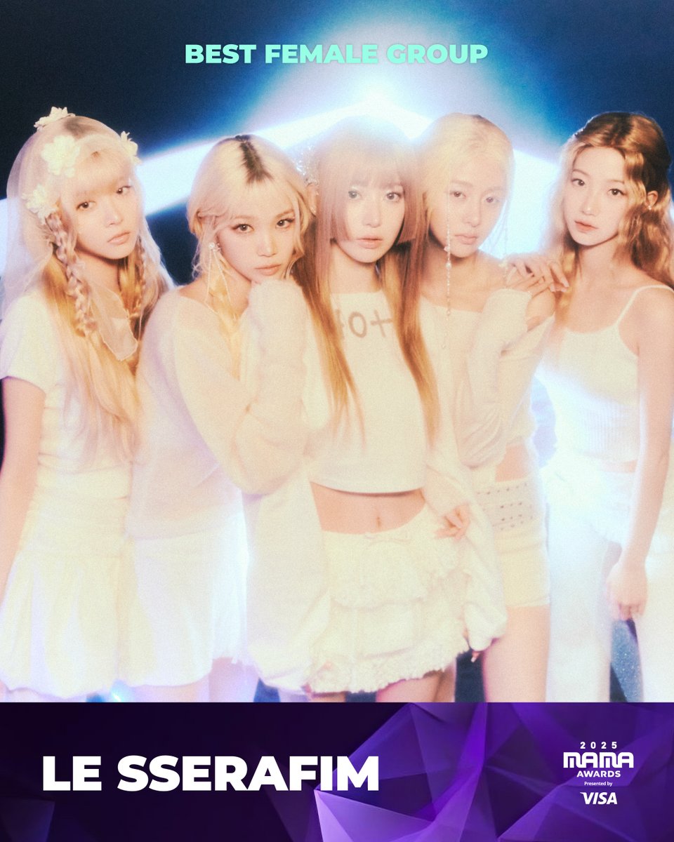 [#2025MAMA] BEST FEMALE GROUP Nominee | 여자 그룹상 후보

#LESSERAFIM

HEAR MY ROAR, UH-HEUNG
2025 MAMA AWARDS

2025.11.28-29 (HKT)
Kai Tak Stadium (HONG KONG) &amp; Mnet Plus

#MAMAAWARDS #2025MAMAAWARDS