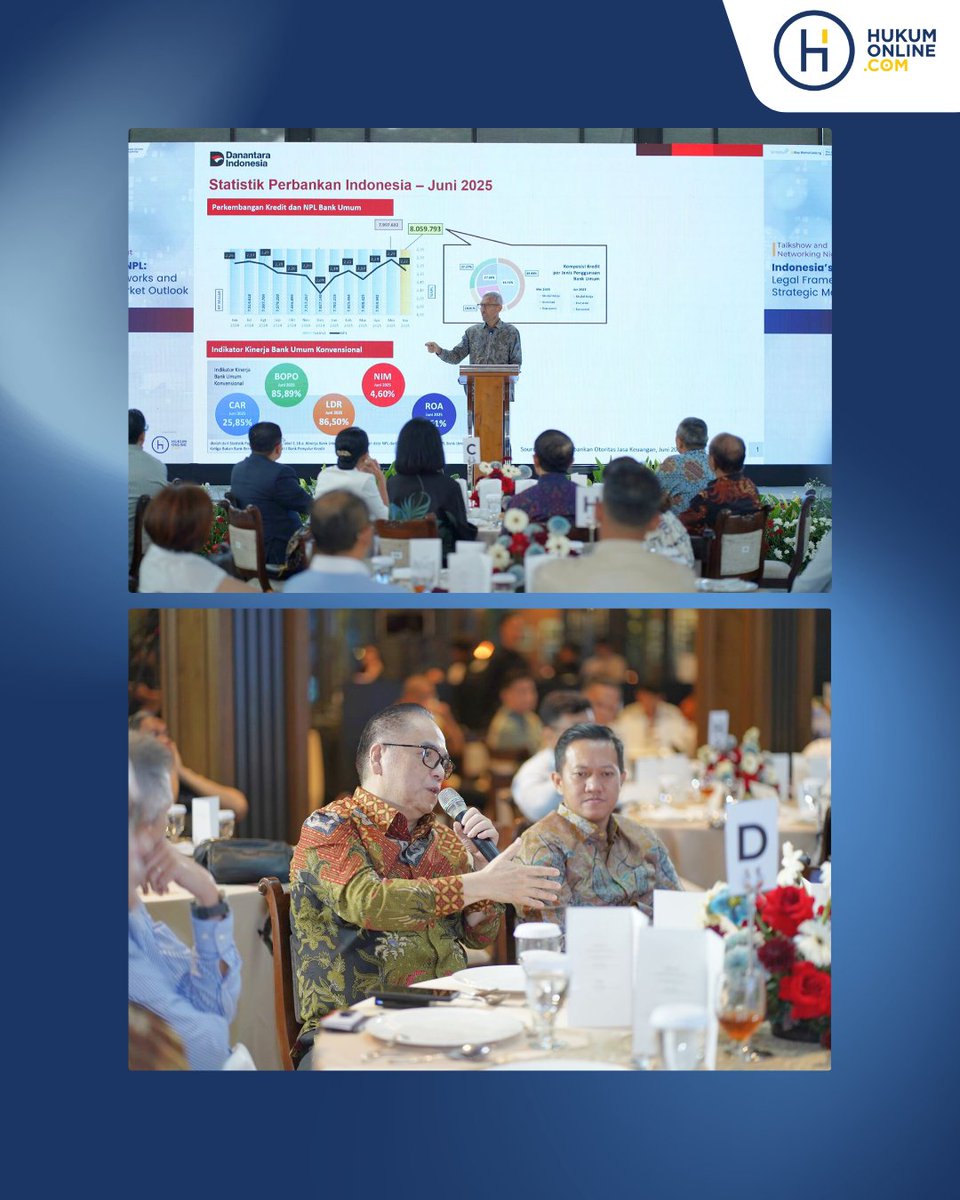 Pasar Non-Performing Loan (NPL) di Indonesia memiliki potensi besar, namun masih menghadapi berbagai tantangan dari sisi regulasi, awareness, hingga likuiditas pasar.

Melalui forum “Indonesia’s NPL: Legal Frameworks and Strategic Market Outlook” pada 9 Oktober 2025 di Hutan Kota
