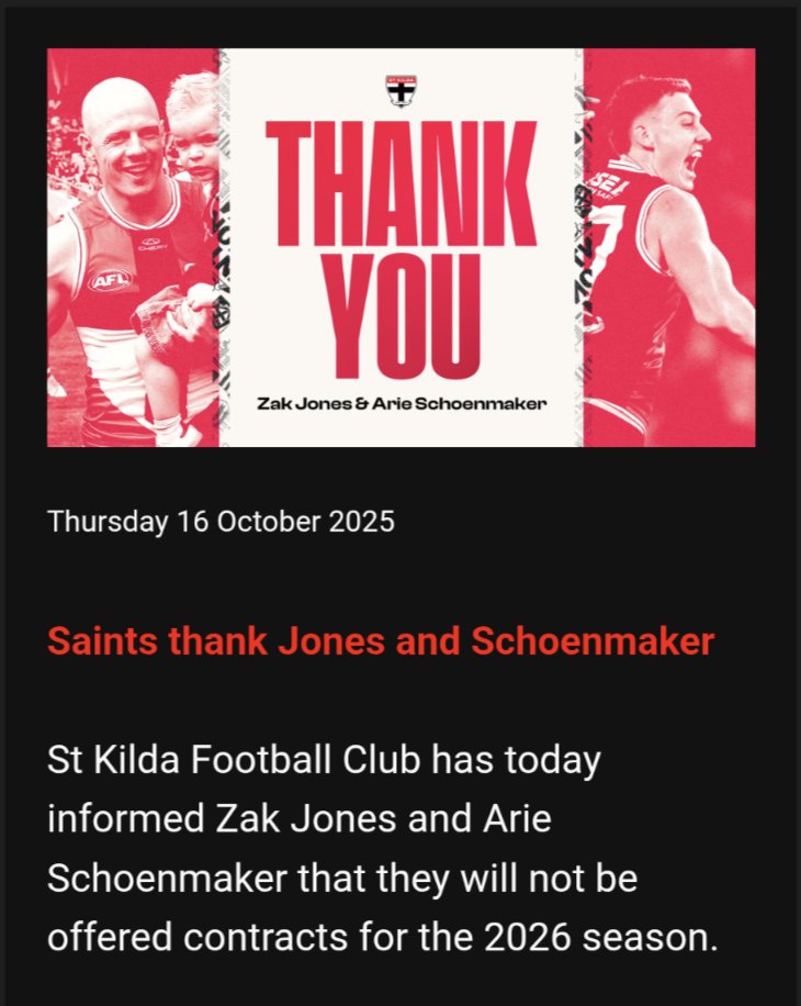 Unpluggered Podcast 🔴⚪⚫ (@unpluggered) on Twitter photo Zak Jones and Arie Schoenmaker move on. Is there a role for either or both in our new VFL side? Zak Jones and Arie Schoenmaker move on. Is there a role for either or both in our new VFL side?
