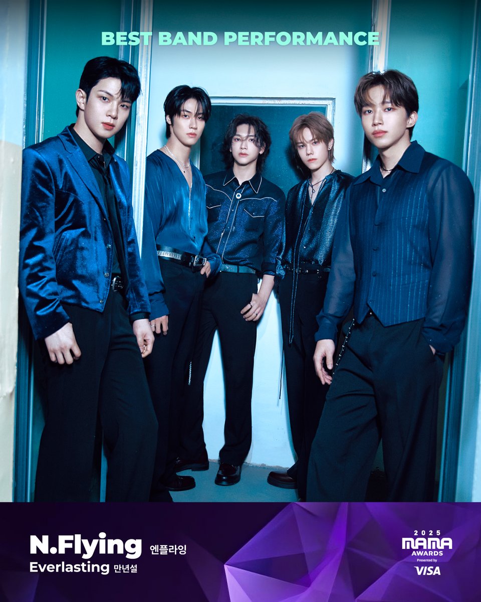 MnetMAMA's tweet image. [#2025MAMA] BEST BAND PERFORMANCE Nominee | 베스트 밴드 퍼포먼스 후보

#NFlying #엔플라잉

HEAR MY ROAR, UH-HEUNG
2025 MAMA AWARDS

2025.11.28-29 (HKT)
Kai Tak Stadium (HONG KONG) &amp;amp; Mnet Plus

#MAMAAWARDS #2025MAMAAWARDS