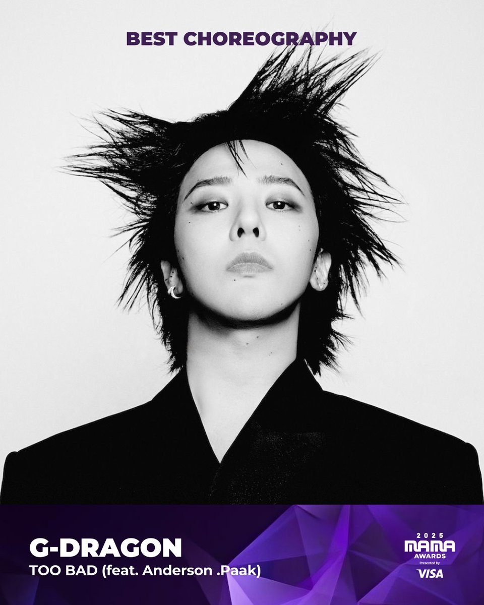 [#2025MAMA] BEST CHOREOGRAPHY Nominee | 베스트 코레오그래피 후보

#GDRAGON

HEAR MY ROAR, UH-HEUNG
2025 MAMA AWARDS

2025.11.28-29 (HKT)
Kai Tak Stadium (HONG KONG) &amp; Mnet Plus

#MAMAAWARDS #2025MAMAAWARDS