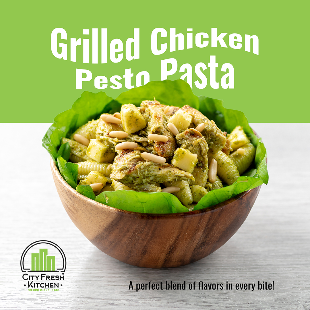 CityFreshKitch1's tweet photo. Freshly grilled, perfectly tossed!
Savor our Grilled Chicken Pesto Pasta — a wholesome mix of juicy chicken, creamy pesto, and real freshness in every bite. 🌿
#CityFreshKitchen #FreshnessOnTheGo #HealthyEats https://t.co/Pu382bYzqq