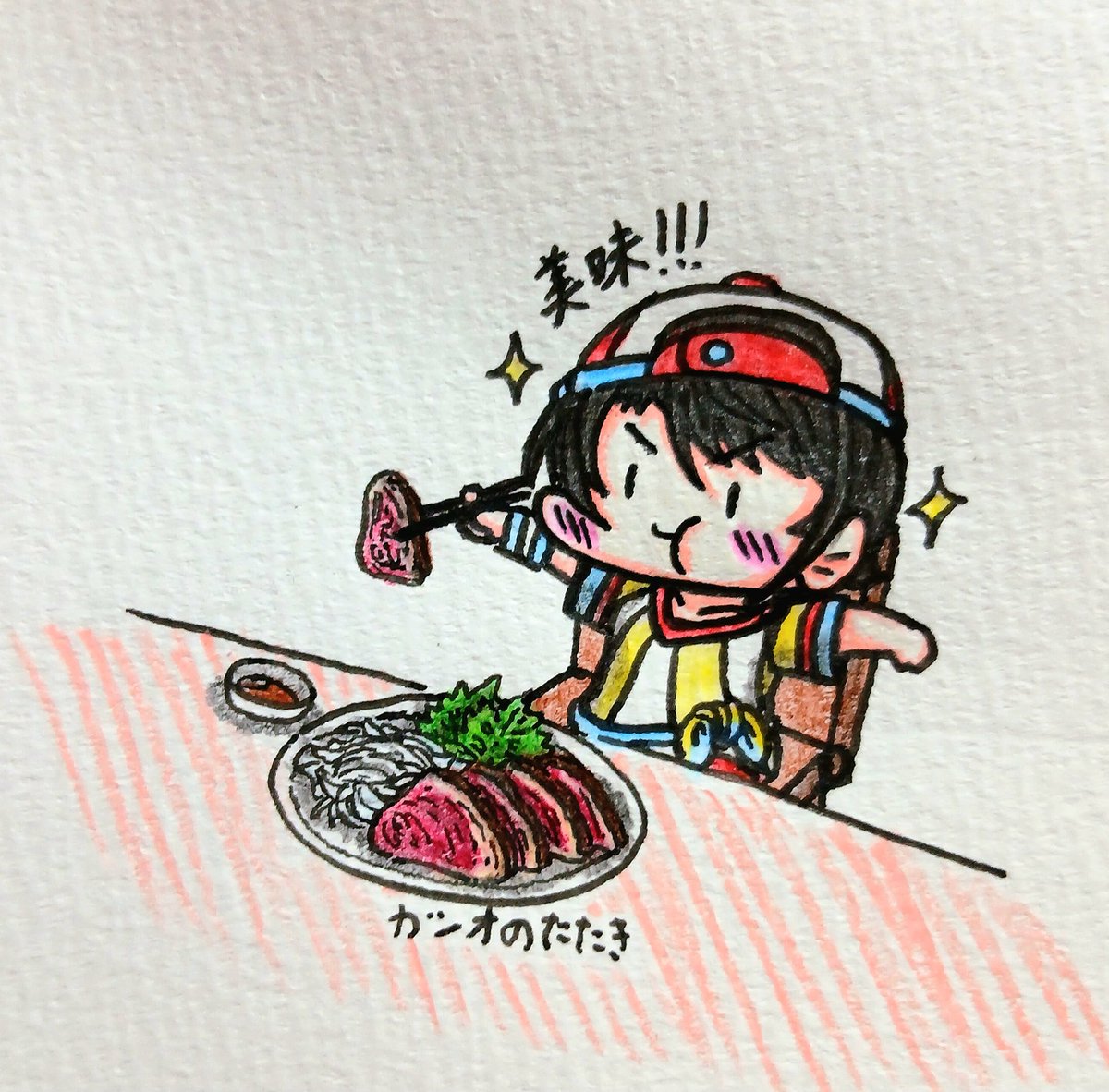 大空スバル ,大空スバル(通常) 「スバルちゃんに美味しいものをたくさん食べてほしいrkgk #プロテインザスバル」|オクトパスプライム・アヒージョ🚑のイラスト