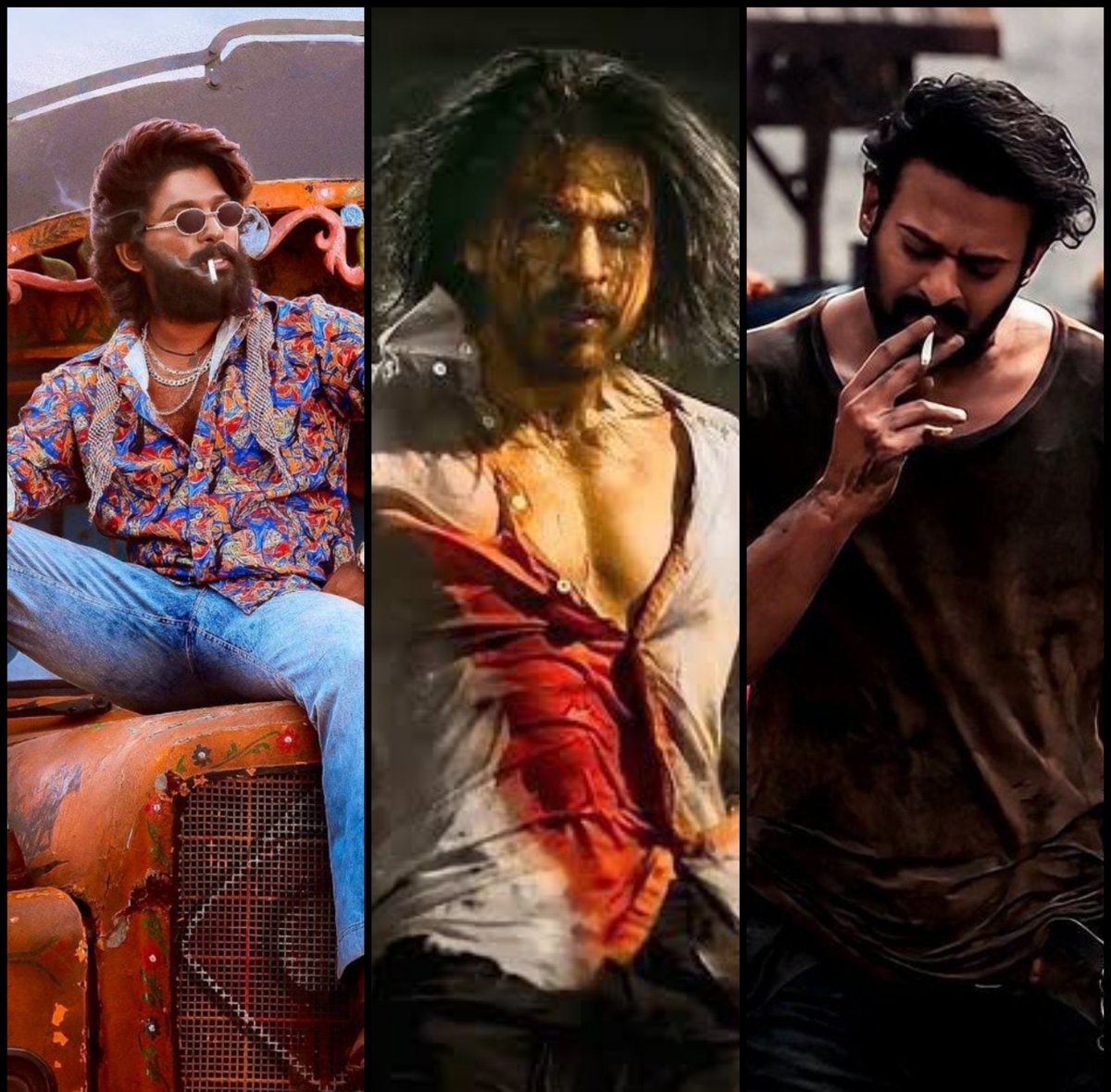 The ONLY TIER 1 PLUS SUPERSTARS of India — #AlluArjun, #SRK and #Prabhas 🔥