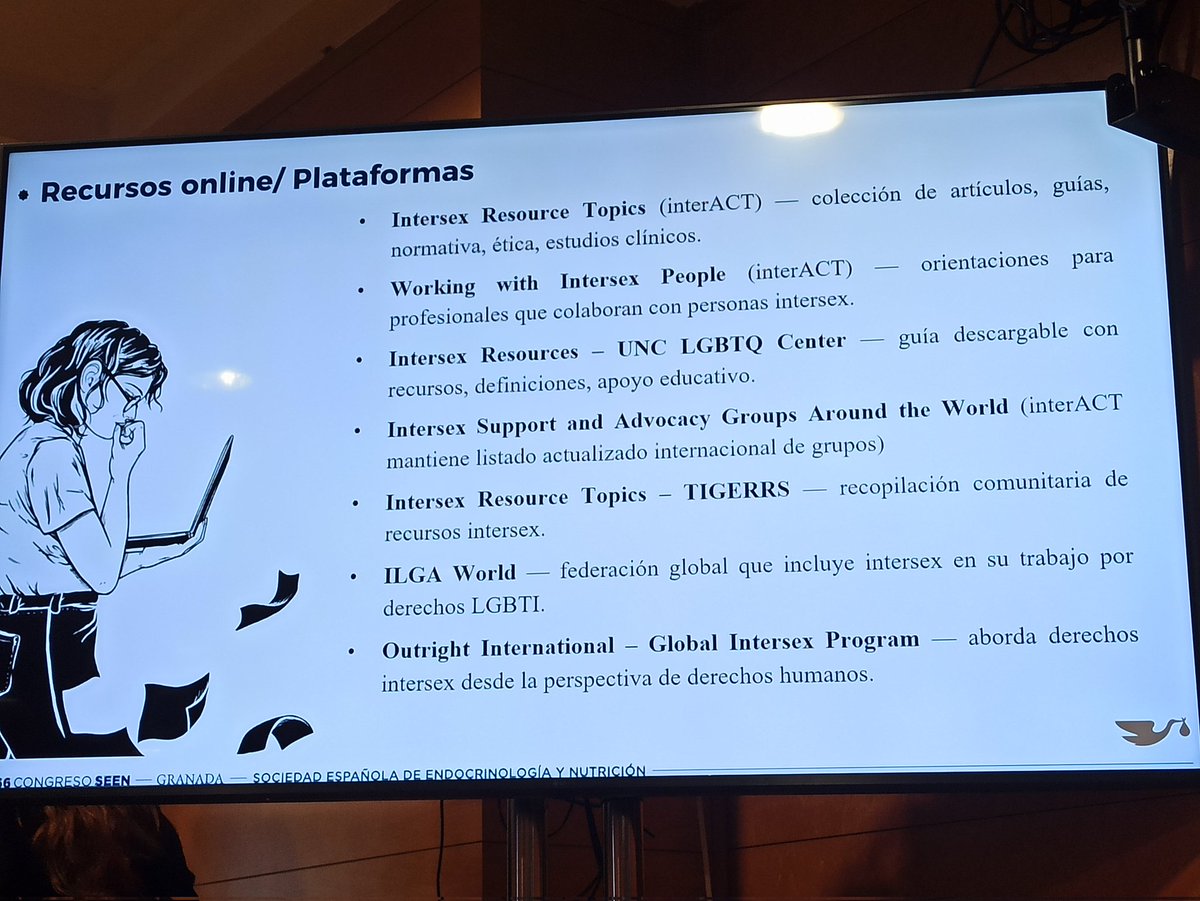 Recursos online/Plataformas para pacientes con desarrollo sexual diferente  #DSD #SEEN2025 Dr. Adolfo de Prados