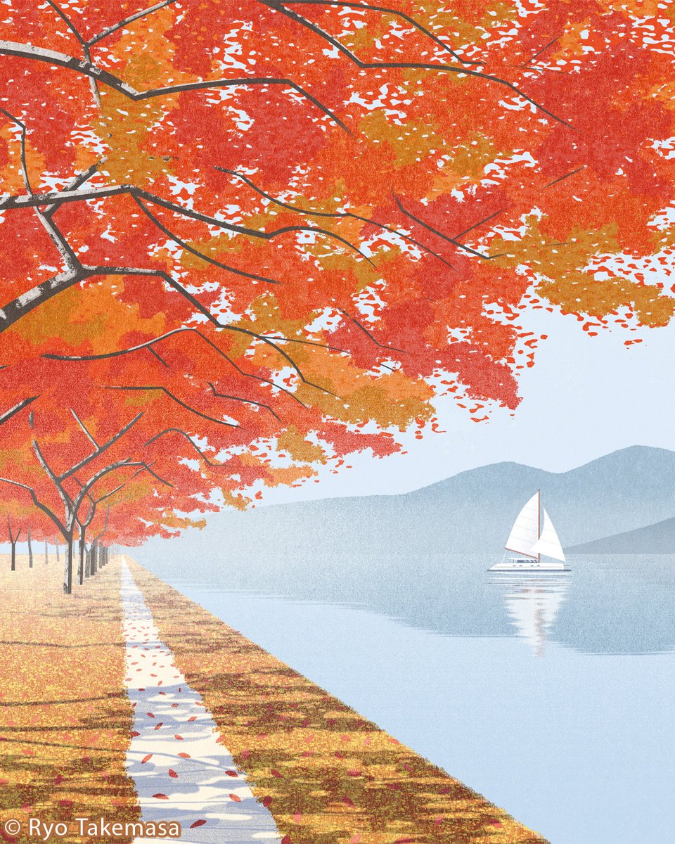 Autumn Lakeside (2024)
Art Print: inprnt.com/gallery/ryotak…