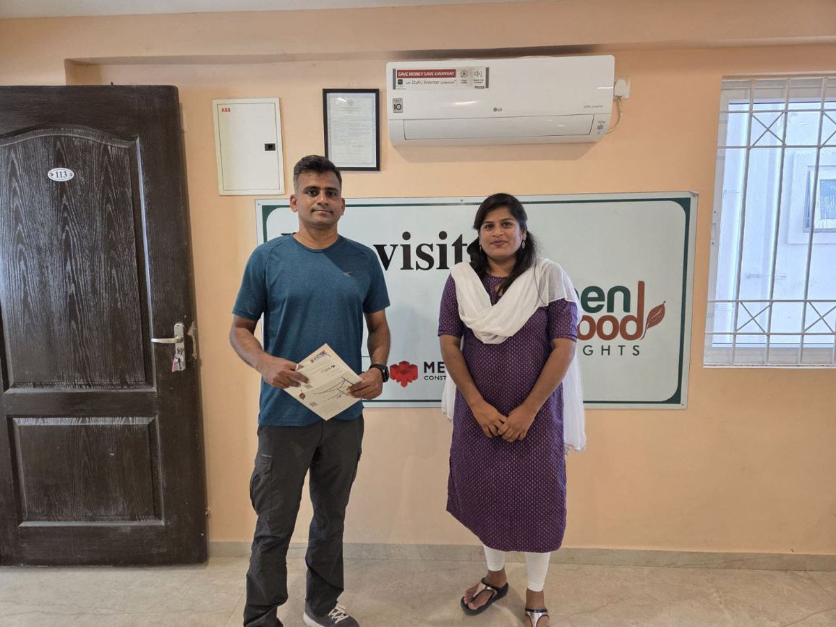ModiProjectshyd's tweet photo. It was a pleasure having you at #GreenwoodHeights, Kowkur, Secunderabad! ✨
Experience luxury living in spacious #3BHKflats — 1,715 &amp; 1,945 sft — within a gated community featuring modern amenities.
Thank you for taking the time to visit and explore your future home! 🏡 https://t.co/GhCW4l7H9F