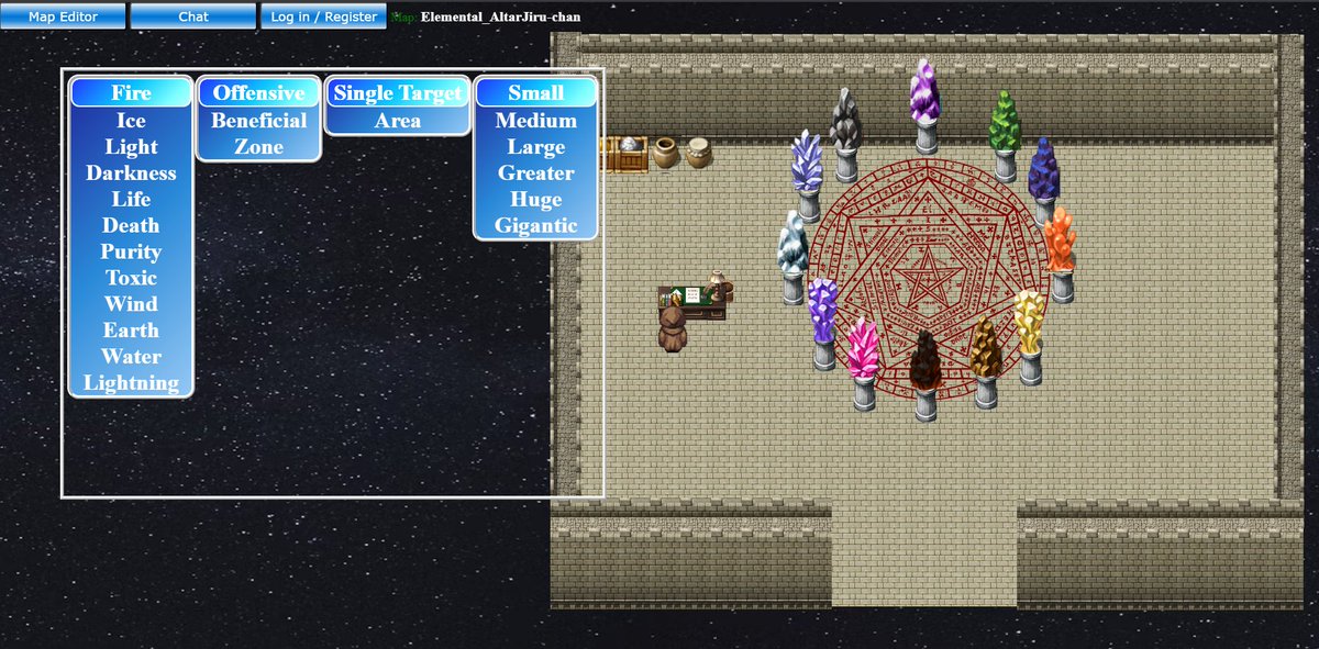 Lordoomer's tweet image. I've finally begun working on my spell crafting mechanic. Progress might be slow but at least it's there...
#JRPG #indiegame #javascript