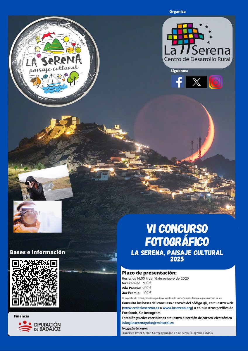 Hoy finaliza el plazo para la presentación de fotografías del VI Concurso Fotográfico LSPC.
No dejes pasar la oportunidad y participa!!
📸📸🦉🦅🌙🌍🌈☀️⛰🌅🏞