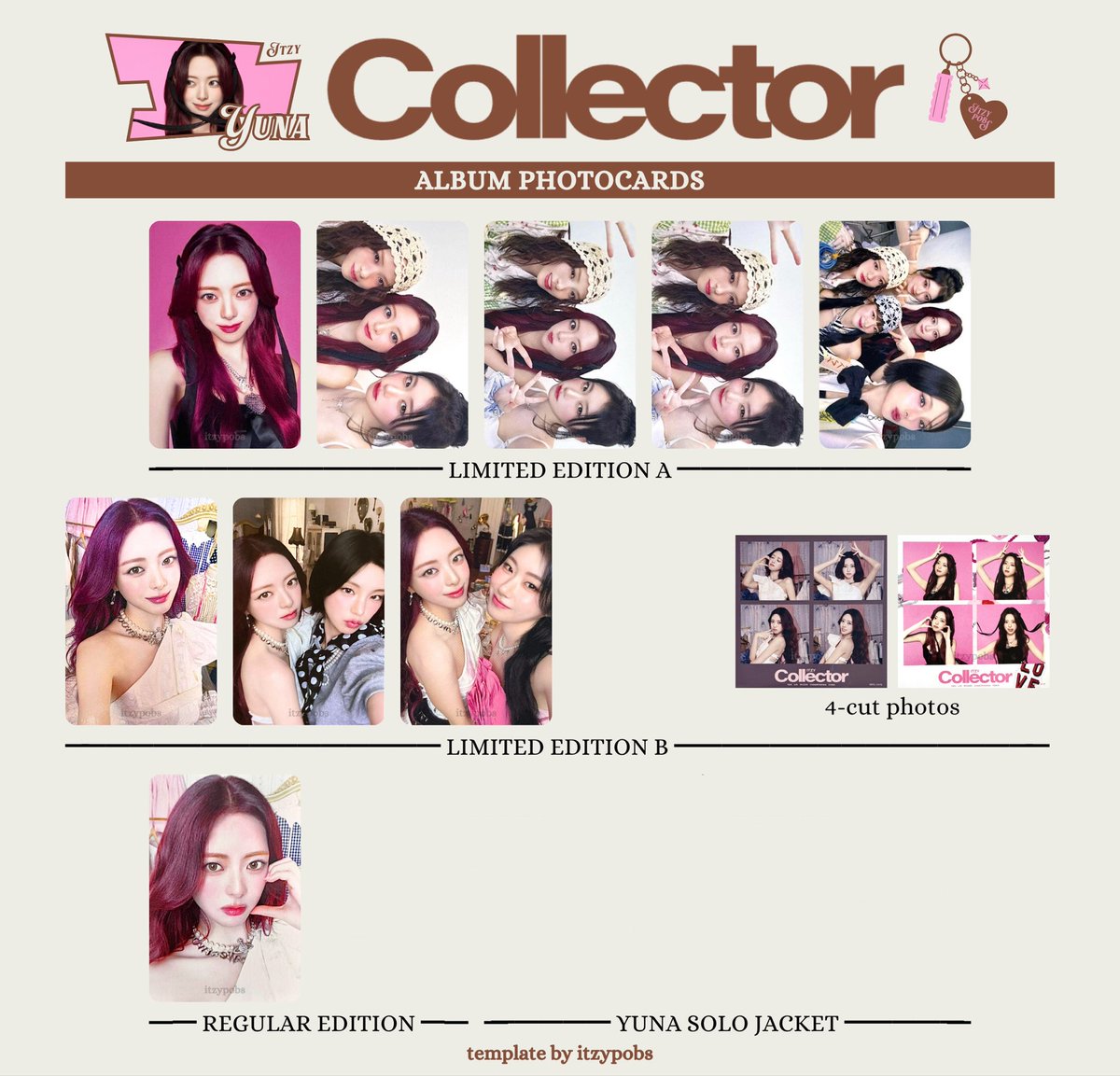 ITZY Collector 交換

譲→1枚目
求→2枚目

基本同種交換優先
HMV特典は決まり次第他店舗特典または未所持ユナとの交換可能です。
郵送のみ

#itzy交換