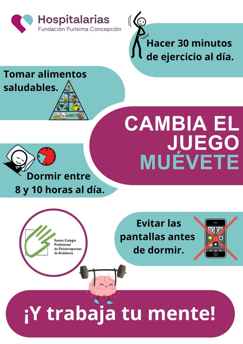 HospitalariasGr's tweet image. 🍎Celebramos el #DíaMundialDeLaAlimentación, recordando la importancia de una nutrición equilibrada y consciente.
Colaboramos con @Colfisio  para adaptar materiales que promueven buenos hábitos desde la escuela. 
Programa #HábitosDeVidaSaludable de @EducaAnd

#SomosHospitalarias