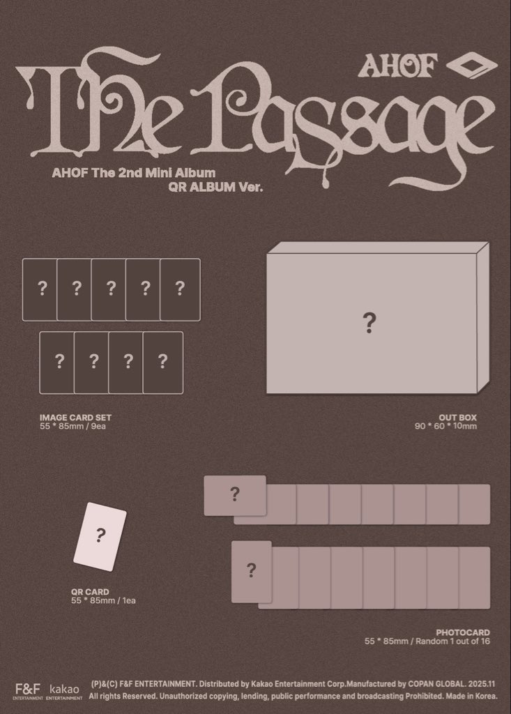 knkshoppeph's tweet image. [PH GO] AHOF - The 2nd Mini Album ‘The Passage’

Weverse / Withmuu
Photobook - Php 850
Digipack - Php 640
QR Album - Php 360
All versions (Photobook Set + Digipack Set + QR) - Php 7,700

Ktown4u
Photobook - Php 750
Digipack - Php 580
QR Album - Php 360
All versions (Photobook Set…