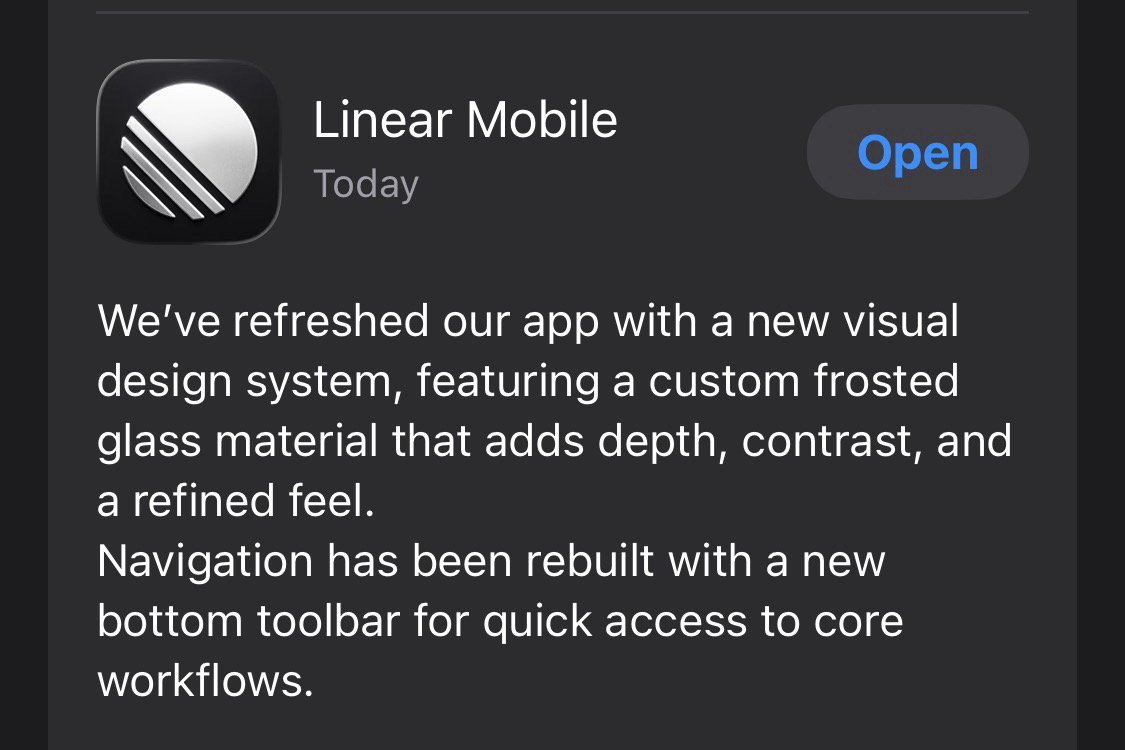 alexanderchopan's tweet image. makes me want to use linear. it’s very very very nice
