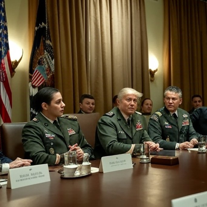 Was glaubt Ihr, wann laufen Donald Trump und seine Minister nur noch in Uniform herum?