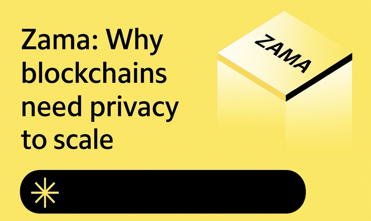 𝙬𝙝𝙮 𝙗𝙡𝙤𝙘𝙠𝙘𝙝𝙖𝙞𝙣𝙨 𝙣𝙚𝙚𝙙 𝙥𝙧𝙞𝙫𝙖𝙘𝙮 𝙩𝙤 𝙨𝙘𝙖𝙡𝙚

scaling isn’t just “more tps.” if every balance, trade, and vote stays public forever, real use cases never show up. enterprises won’t move, users hold back, and defi keeps leaking alpha.

that’s where