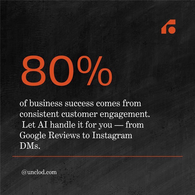 unclod_ai's tweet photo. 80% of business success = engagement 💬
Stop replying manually.
Let AI handle reviews, comments &amp; DMs while you focus on growth.
⚡ Automate with https://t.co/6P3dUOPC4l 
#AI #Automation #AIAgent #Business https://t.co/y3RkubHb93